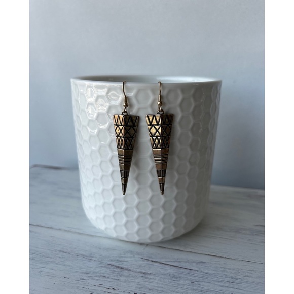 Aztec drop earrings - Picture 3 of 4